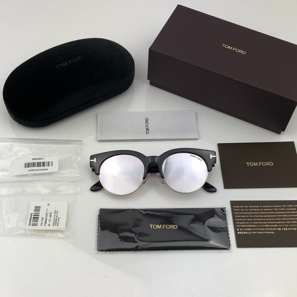 New TOM FORD Henri-02 Round Black Sunglasses - Picture 2 of 16